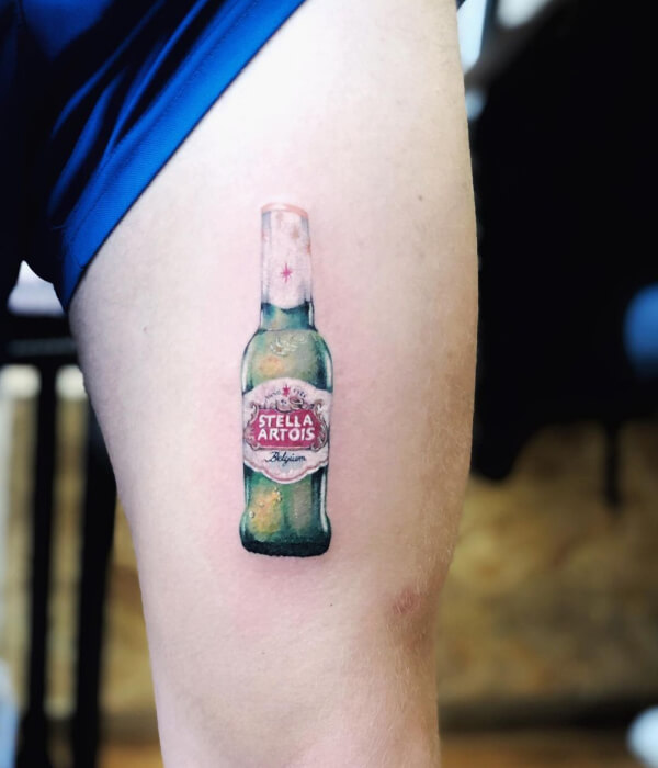 Beer Can Tattoo Minimalistic ideas