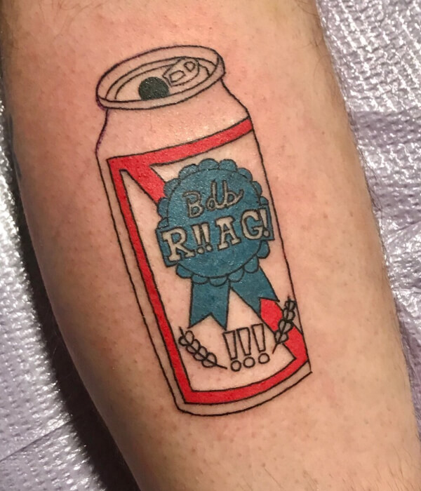 Beer Can Tattoo Simple ideas