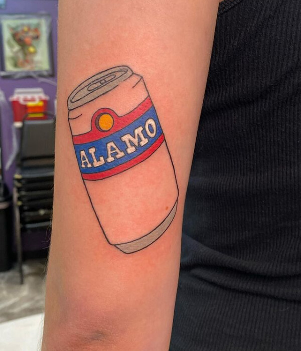 Beer Can Tattoo Simple