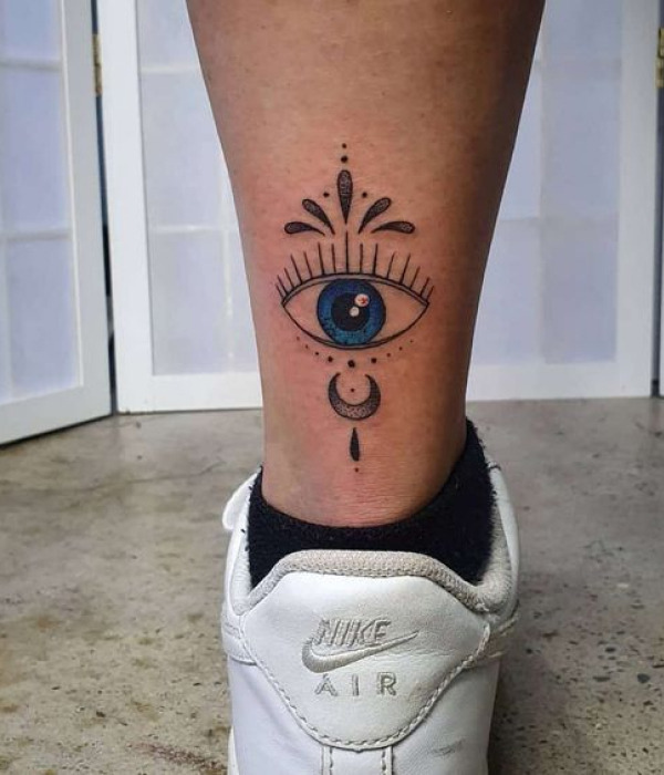 Black Evil Eye Tattoo