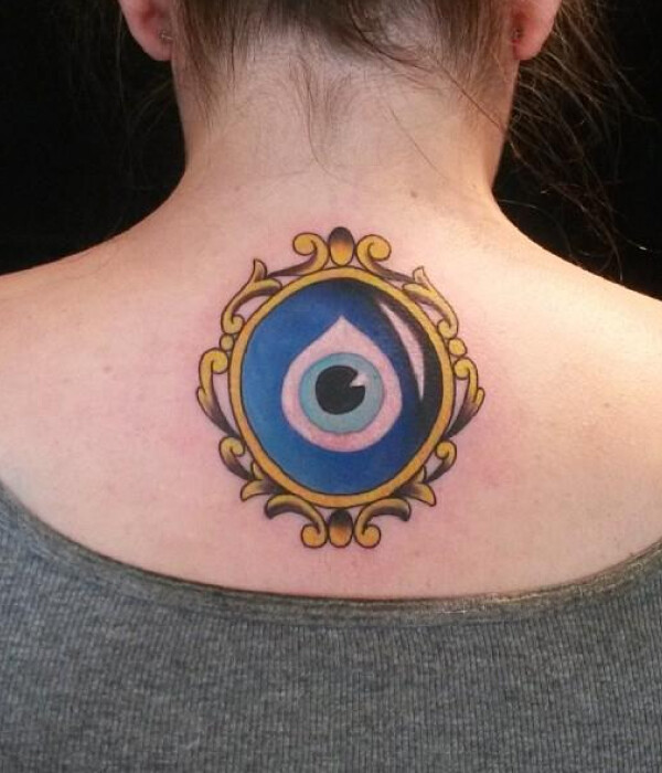 Blue Evil Eye Tattoo