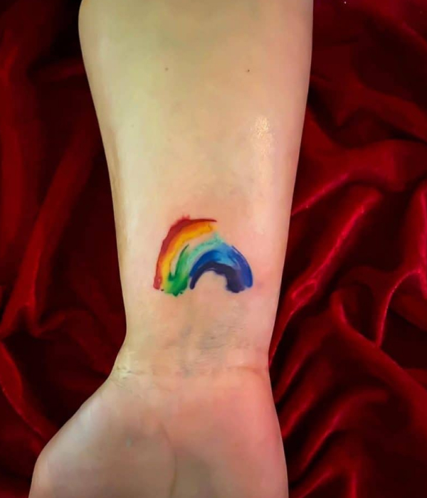 Crude Small Rainbow Tattoo Ideas