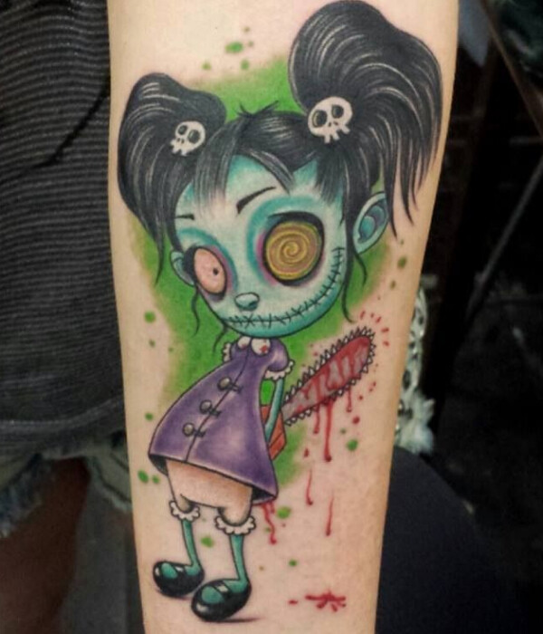 Cute Zombie Tattoos design