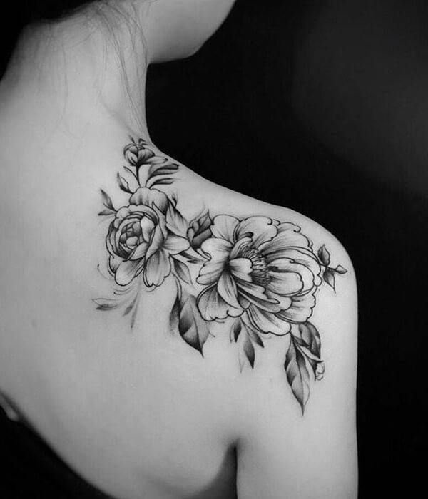 Floral Forearm Hollow Back Pose Tattoo ideas