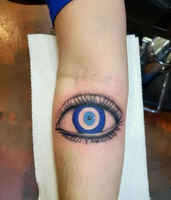 Greek Evil Eye Tattoo