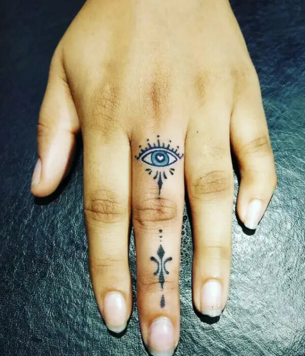 Greek Evil Eye Tattoo