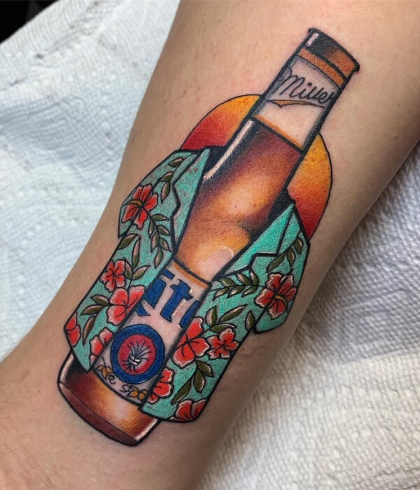 Miller Lite Beer Can Tattoo ideas