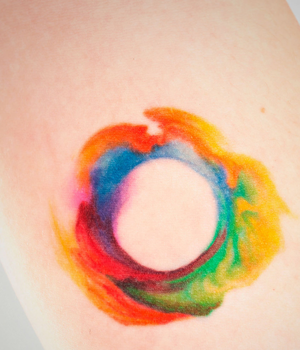 Rainbow Colour Tattoo Ideas