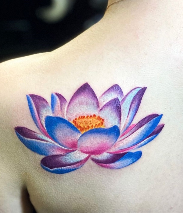 Rainbow Lotus Tattoo