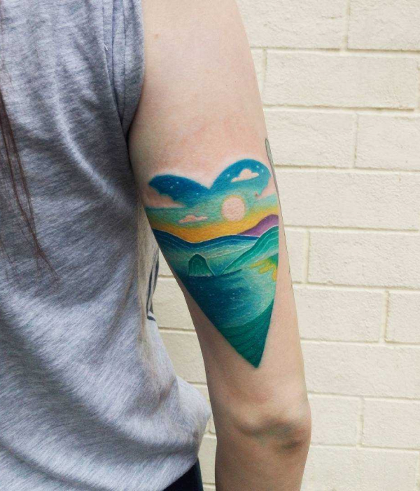 Rainbow Wave Tattoo Ideas