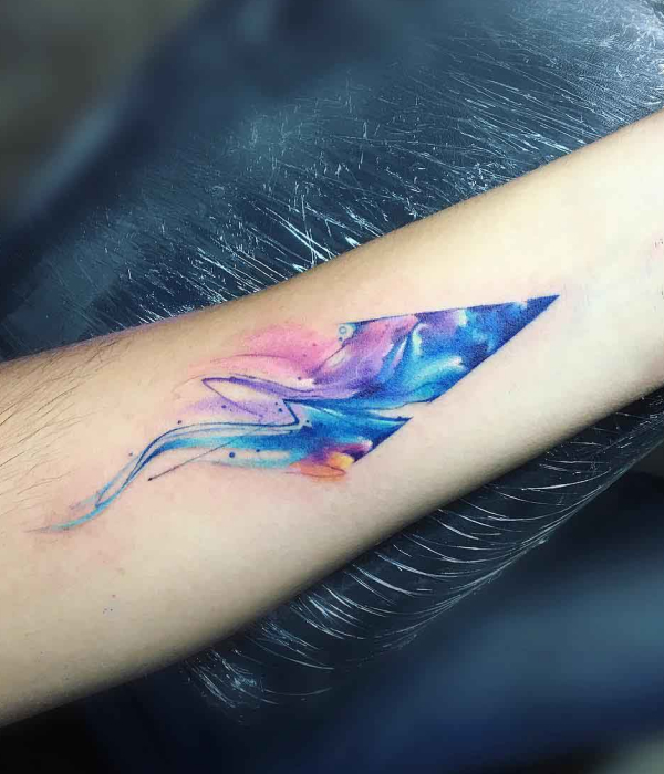 Rainbow Wave Tattoo