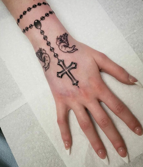 Religious Palm Tattoo