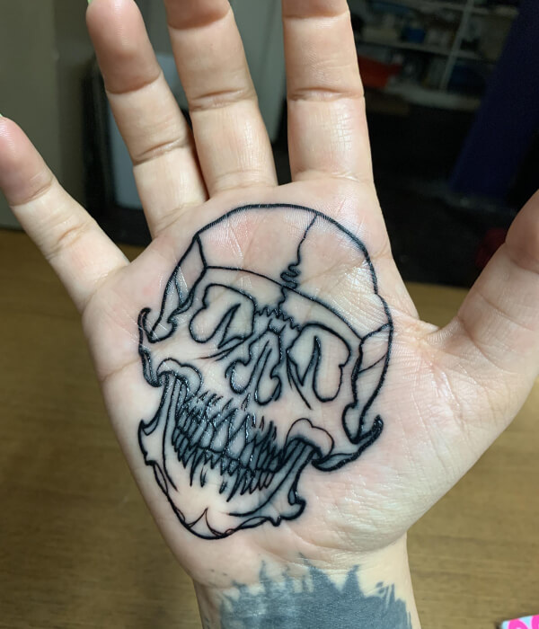 Skull Palm Tattoo Ideas