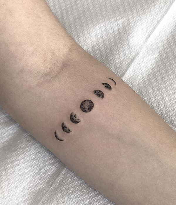 The Phases of the Moon Tattoo