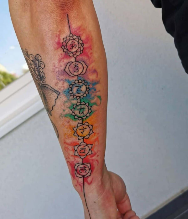 The Seven Chakras Tattoo design