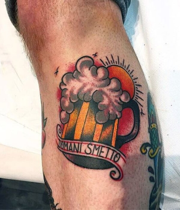 Traditional Beer Mug Tattoo ideas