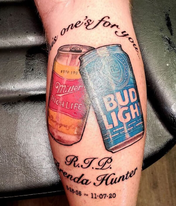 Two Beer Can Tatoo ideas