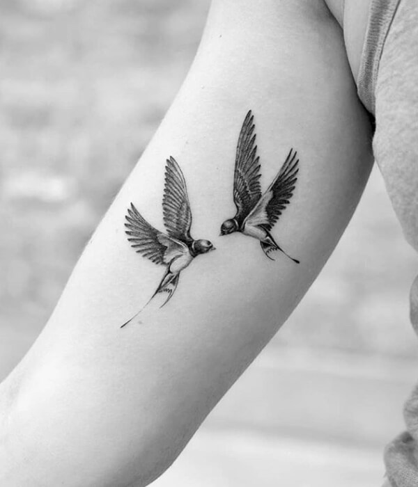 Two Swifts Flying Together Tattoo Ideas
