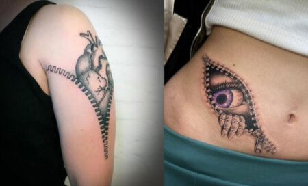 Discover 45 Zipper Tattoo Designs, Ideas with Meaning
