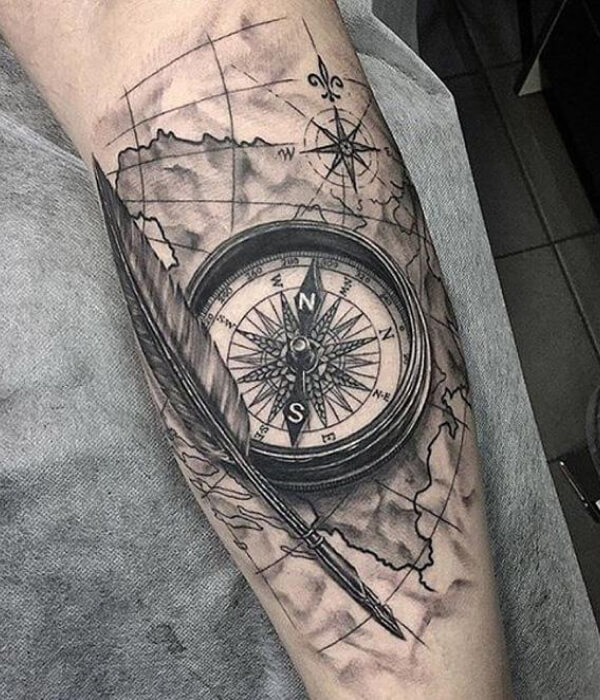 Village Compass Tattoo ideas