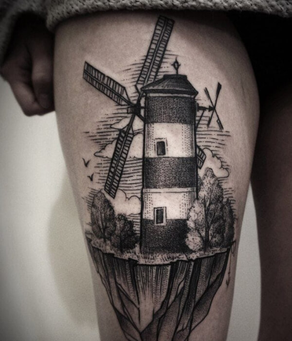 Village Watermill Tattoo