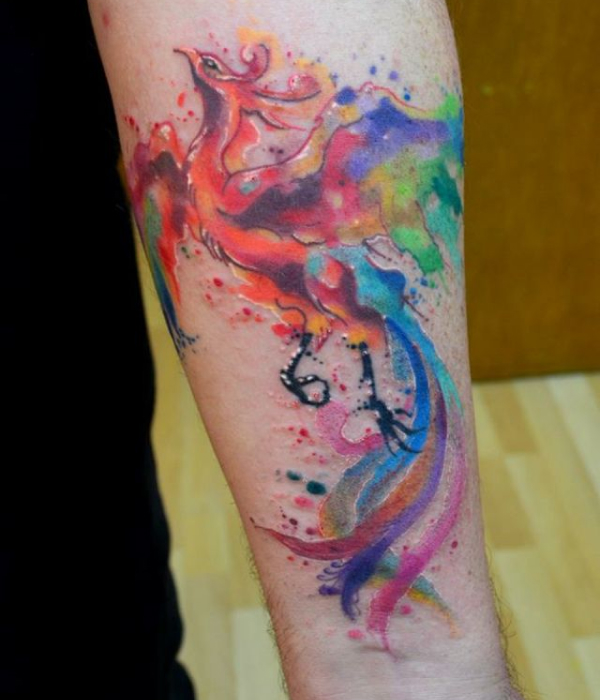 Watercolor Rainbow Tattoo Ideas