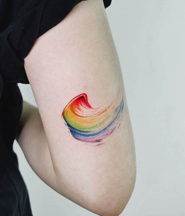 Watercolor Rainbow Tattoo