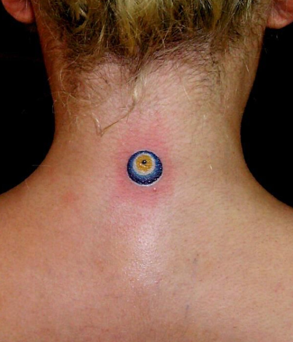 Yellow Evil Eye Tattoo ideas