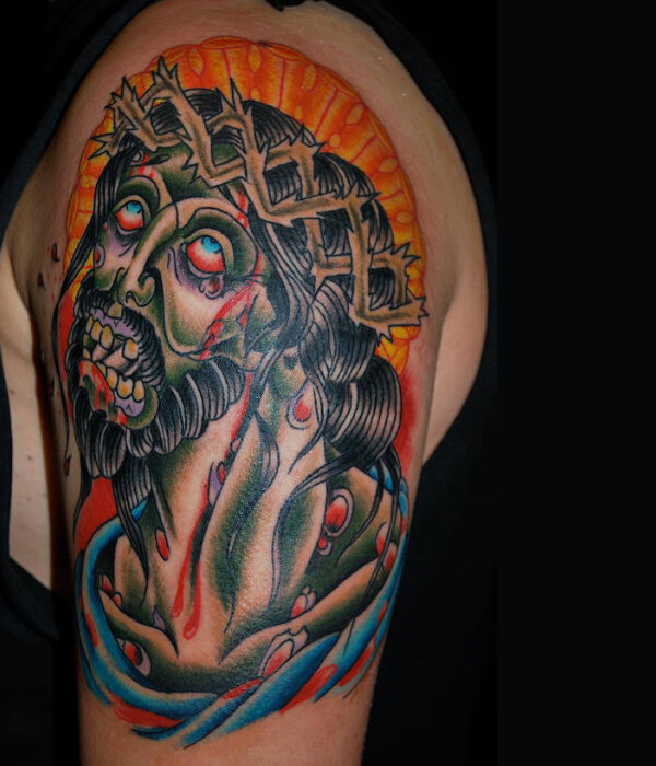 Zombie Traditional Tattoo