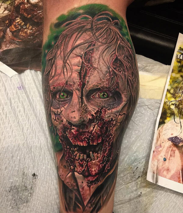Zombies Leg Tattoo ideas