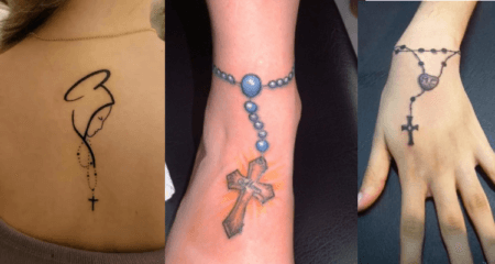 30 Stunning Rosary Tattoo Designs with Meanings