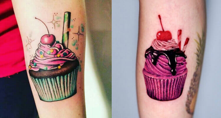 35 Fabulous Cupcake Tattoo Design And Ideas