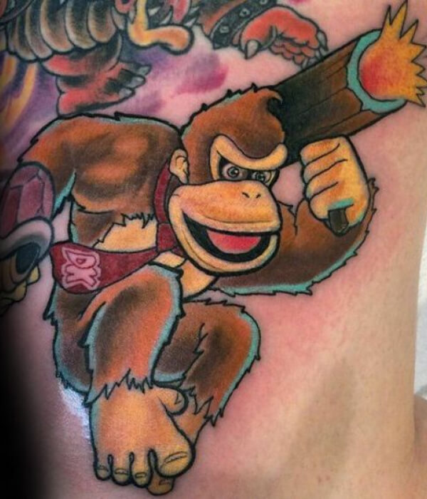 Animated Monkey Tattoo