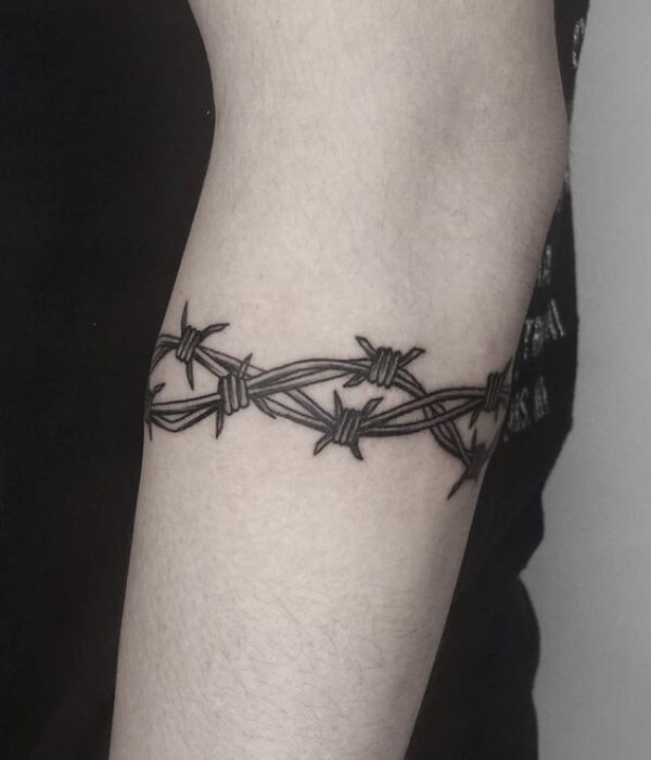 Barbed Wire Arm Tattoo