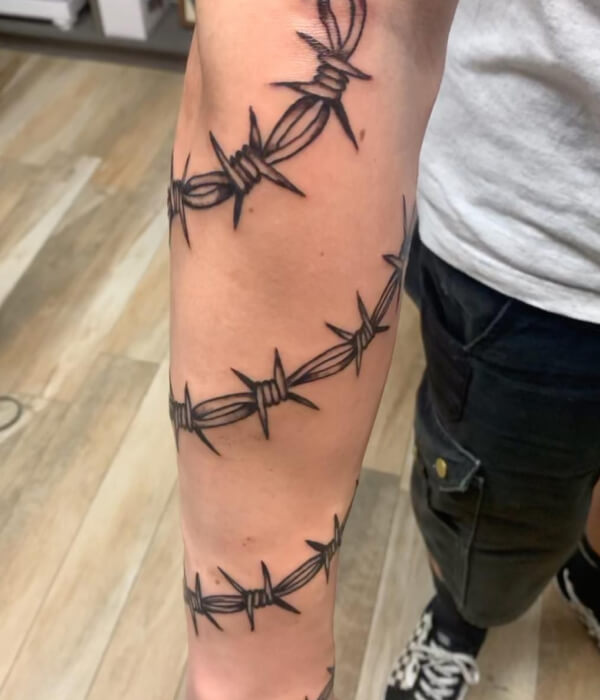 Barbed Wire Sleeve Tattoo