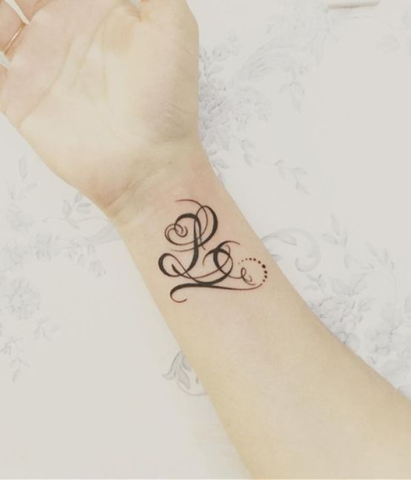 Calligraphy Letter L tattoo ideas