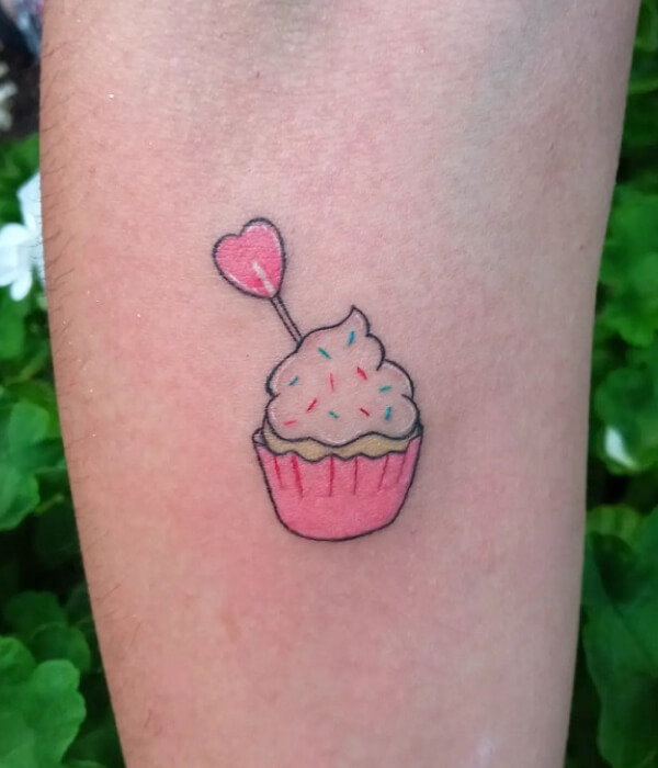 Classic Cupcake Tattoo