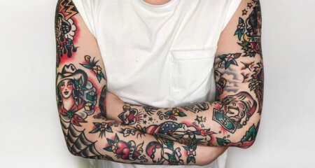 50+ American Traditional Sleeve Tattoo Ideas With Meanings