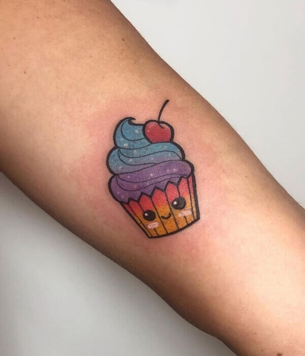 Cute Cupcake Tattoo