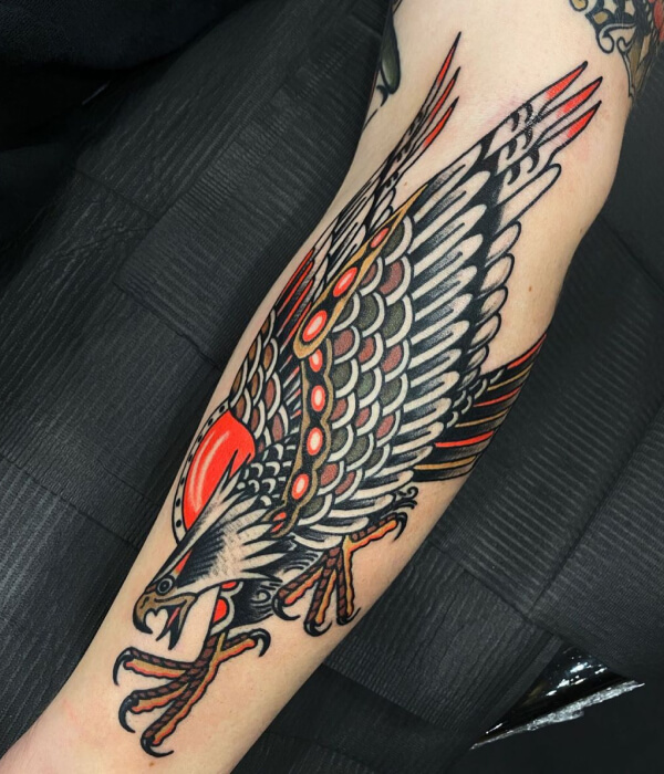 Eagle Tattoo Sleeve American Traditional