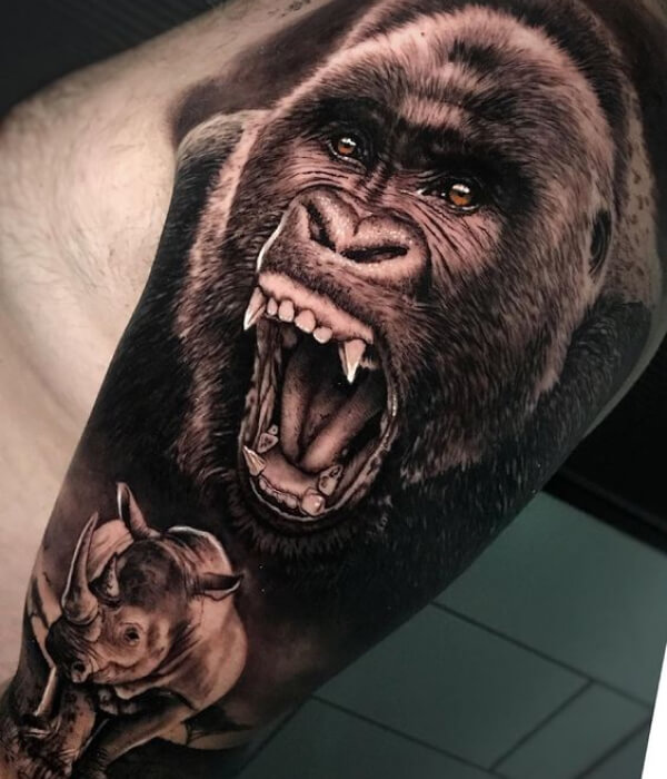 Gorilla Monkey Tattoo