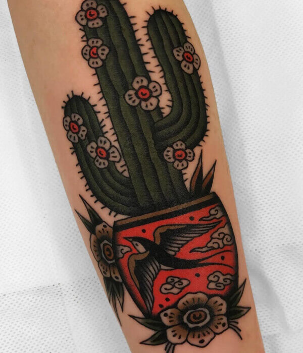 Japanese Cactus Tattoo ideas