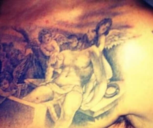 Jesus and Cherubs Tattoo