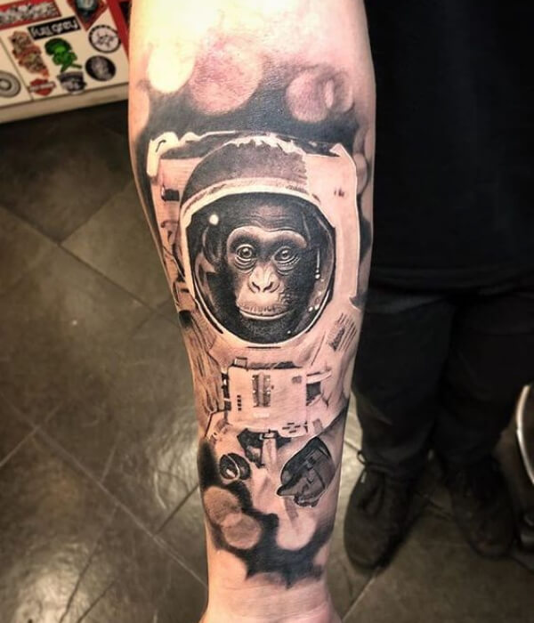 Monkey Tattoo For Men