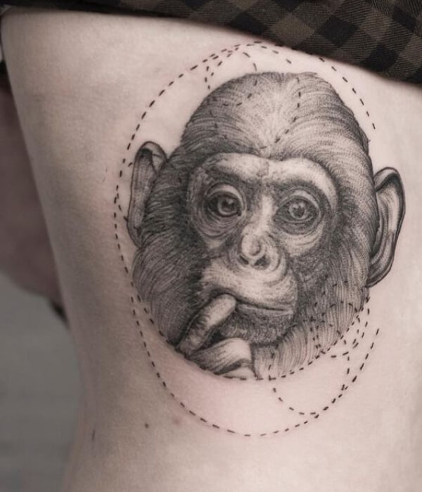 Monkey Tattoo Design