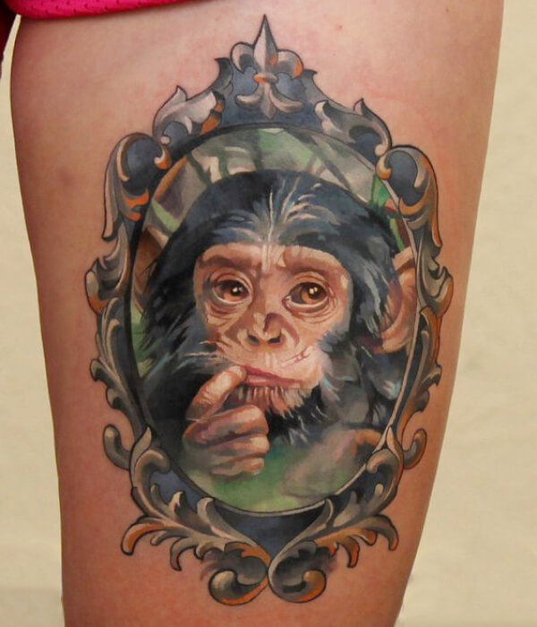 Monkey Tattoo Design