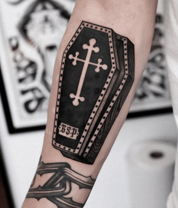 Rosary Blackout Tattoo