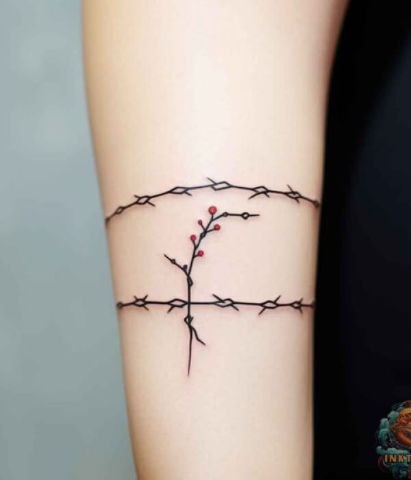 Traditional Barbed Wire Tattoo