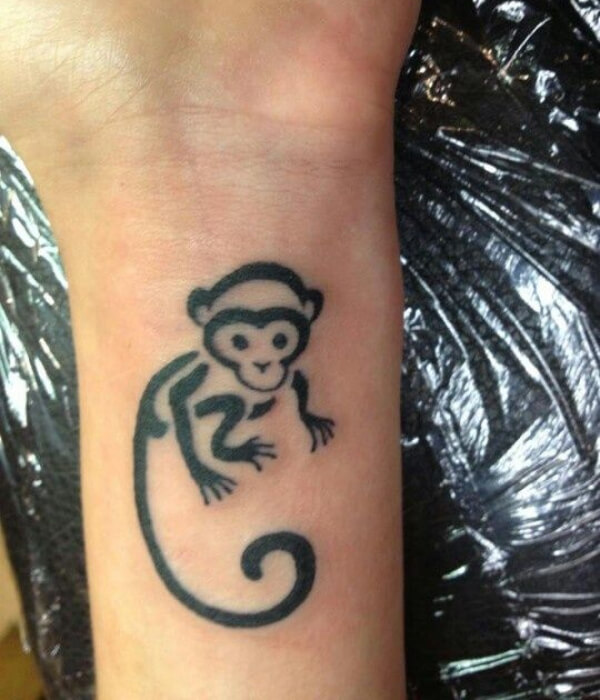 Tribal Monkey Tattoo