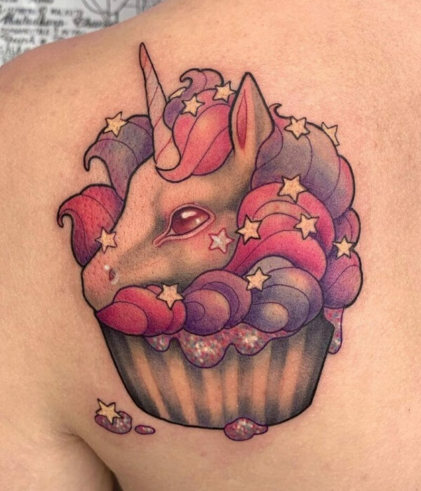 Unicorn Cupcake Tattoo